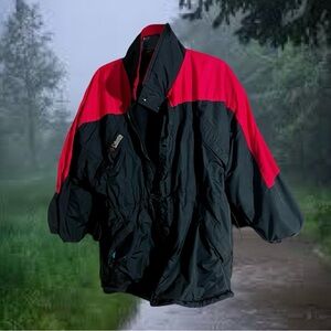 Columbia Black & Red Windbreaker Jacket